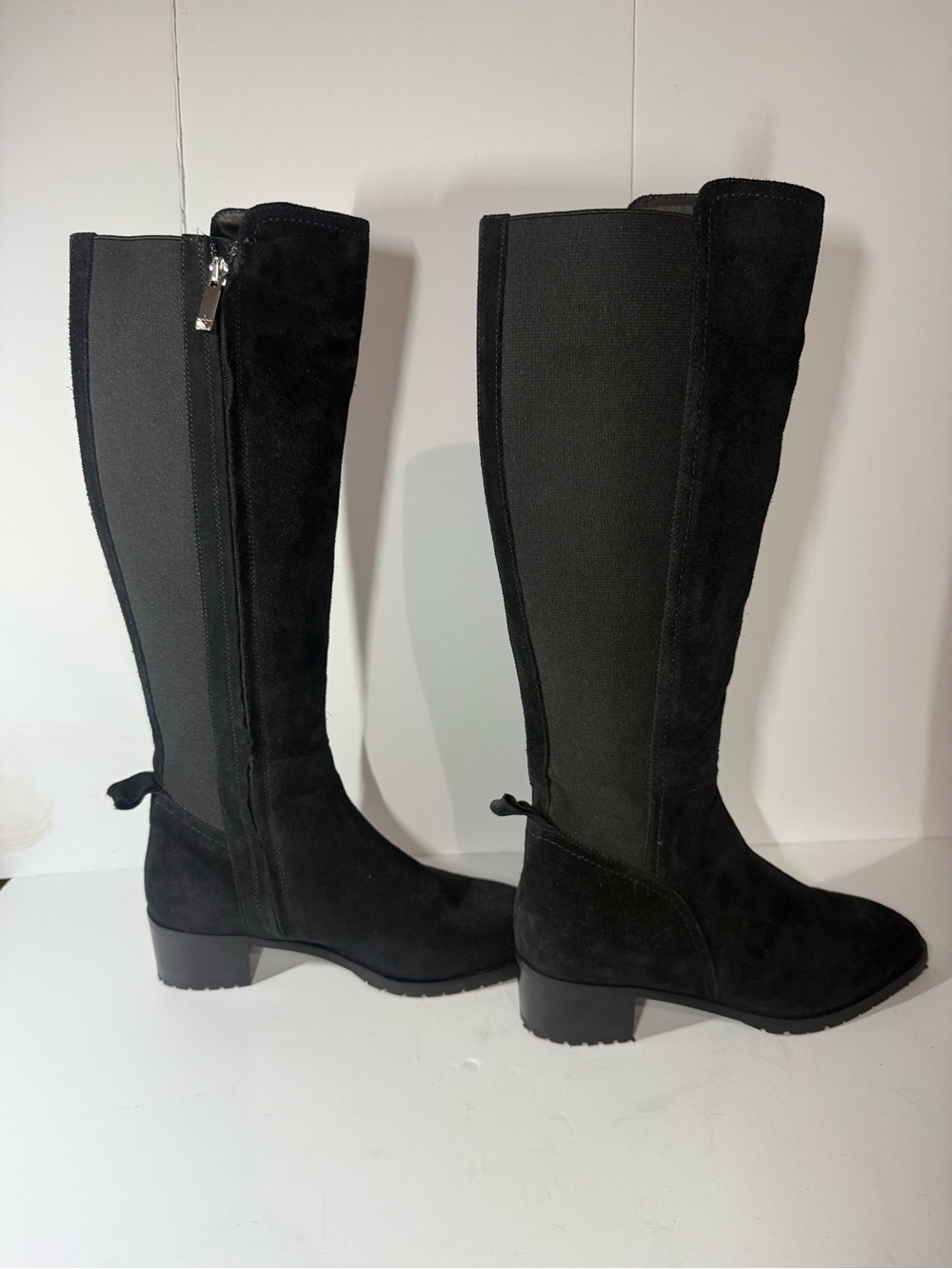 Aquatalia Black Over-the-Knee Stretch Suede Boots size 8